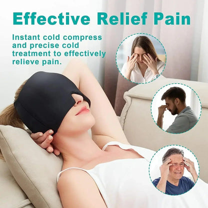 Migraine Relief Headache Hat Hot/Cold Therapy - Lim1tless