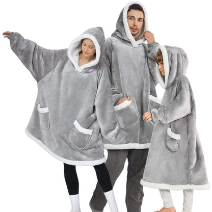 Oversized Winter Warm Blanket with Big Pockets - Lim1tless