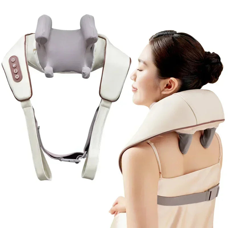 Electric Heated Neck Massager Shawl Shiatsu - Lim1tless