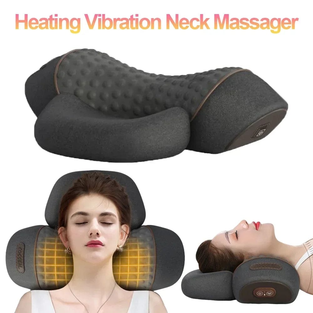 Vibrating Hot Compress Massager Pillow - Lim1tless