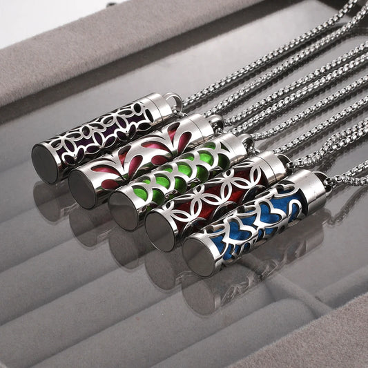 Aromatherapy Jewelry Necklace Stainless Steel - Lim1tless