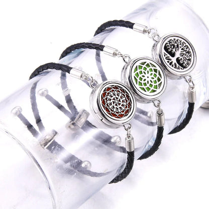 Leather Bracelet Aromatherapy Locket Bracelet - Lim1tless