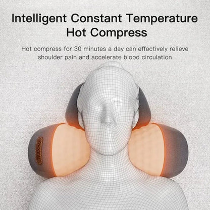 Vibrating Hot Compress Massager Pillow - Lim1tless