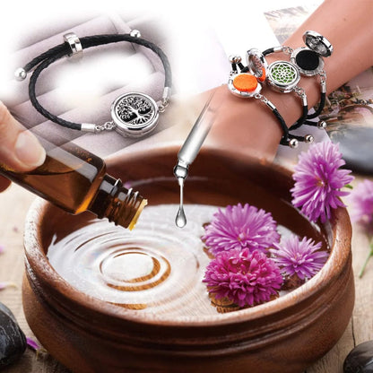 Leather Bracelet Aromatherapy Locket Bracelet - Lim1tless