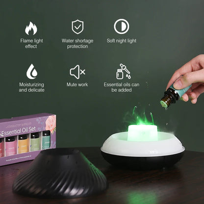 Flame Aroma Diffuser Essential Oil - Lim1tless