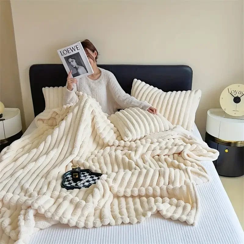 Light luxury Faux Rabbit Winter Blanket - Lim1tless