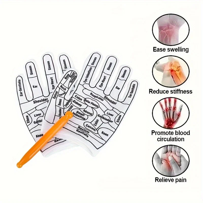 Acupressure Gloves and Massage Stick - Lim1tless