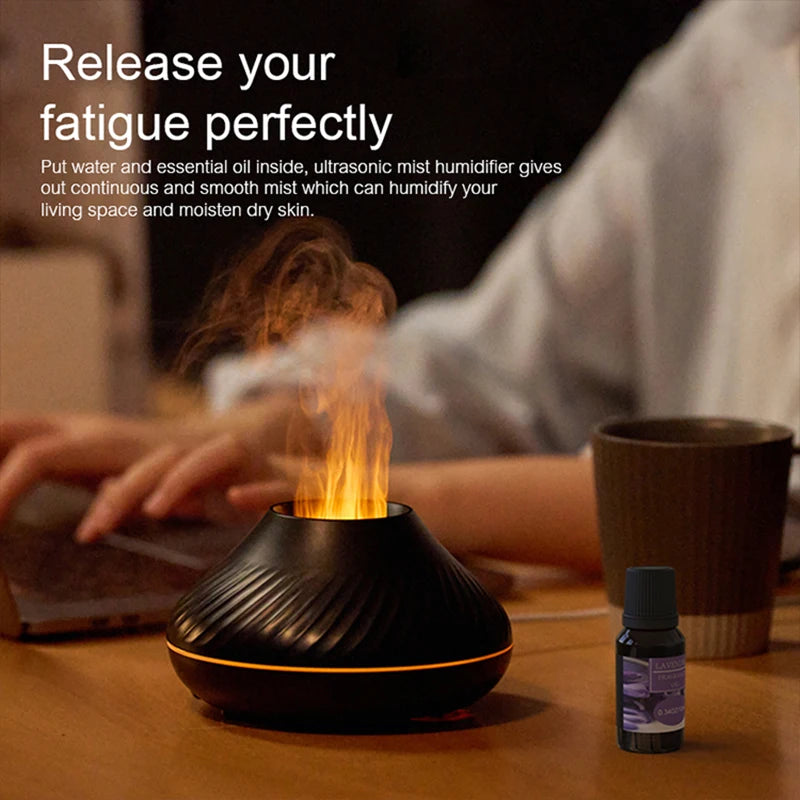 Flame Aroma Diffuser Essential Oil - Lim1tless