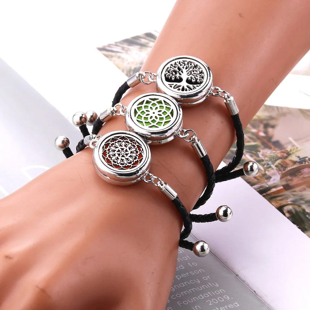 Leather Bracelet Aromatherapy Locket Bracelet - Lim1tless