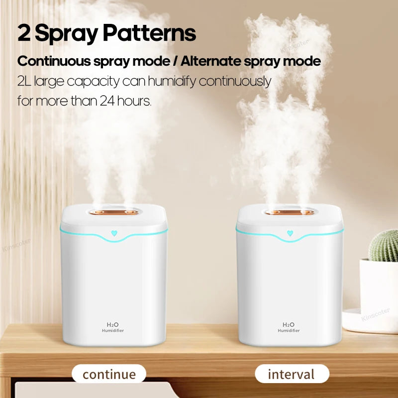 Double Spray Air Humidifier Essential Oil Diffuser - Lim1tless