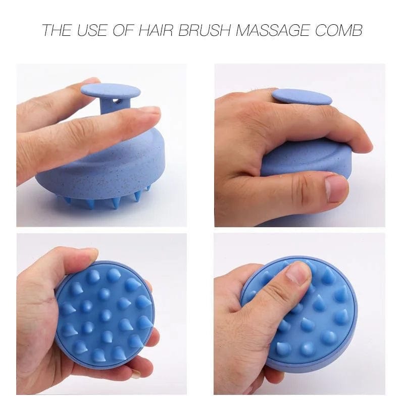 Silicone Shampoo Brush Head Scalp Massager - Lim1tless