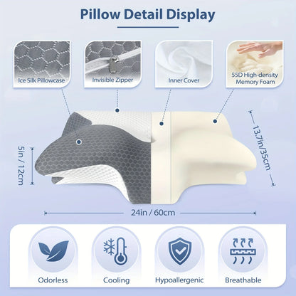 Cervical Memory Foam Pillow - Lim1tless