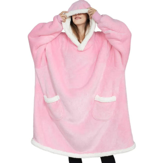 Oversized Winter Warm Blanket with Big Pockets - Lim1tless